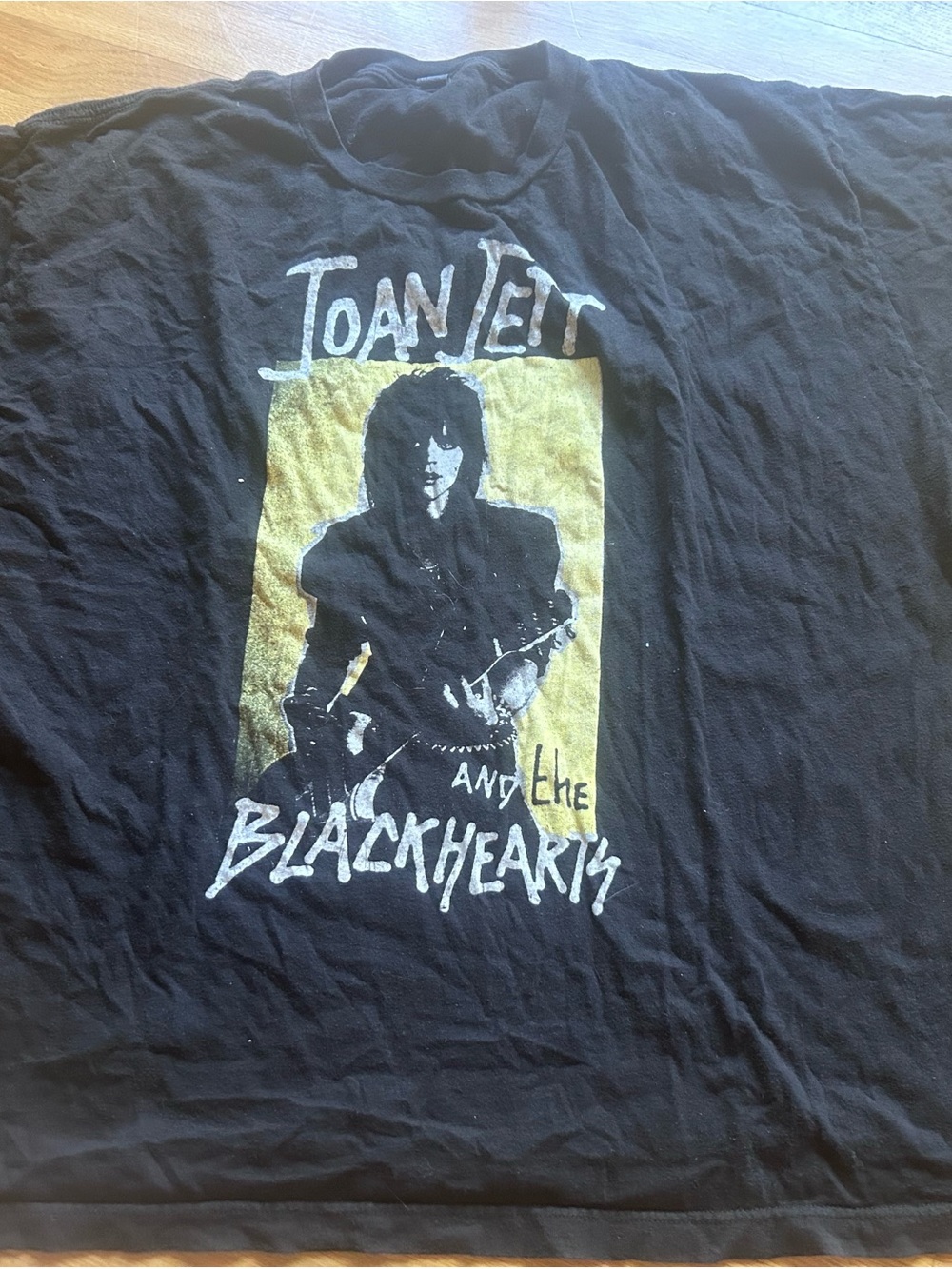 Joan Jett and the Blackhearts Black Graphic Band T-Shirt xxl